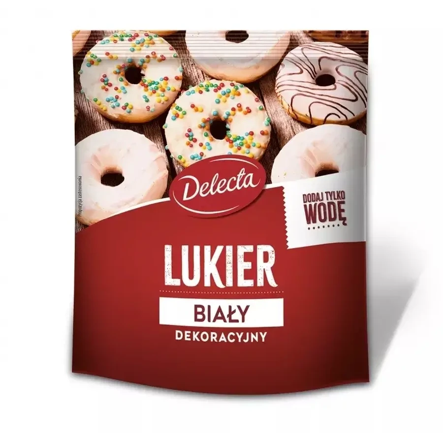 Delecta Decoratieve glazuur wit 80 g