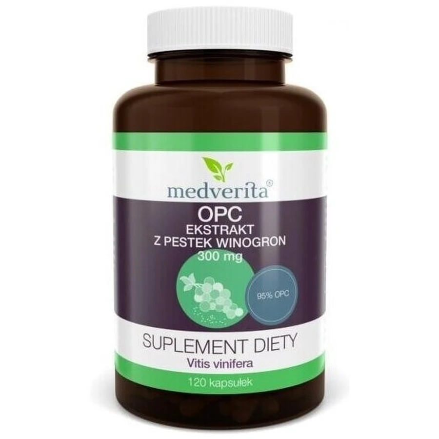Medverita OPC 95% 300 mg 120 kapsułek: ceny i cechy