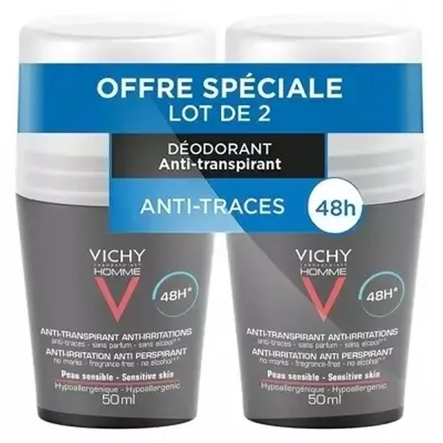VICHY HOMME Antitranspirant 2x50 ml