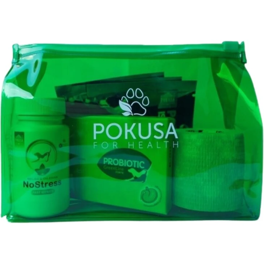 Pokusa Dog First Aid Kit pentru sănătate Fără stres + Probiotic