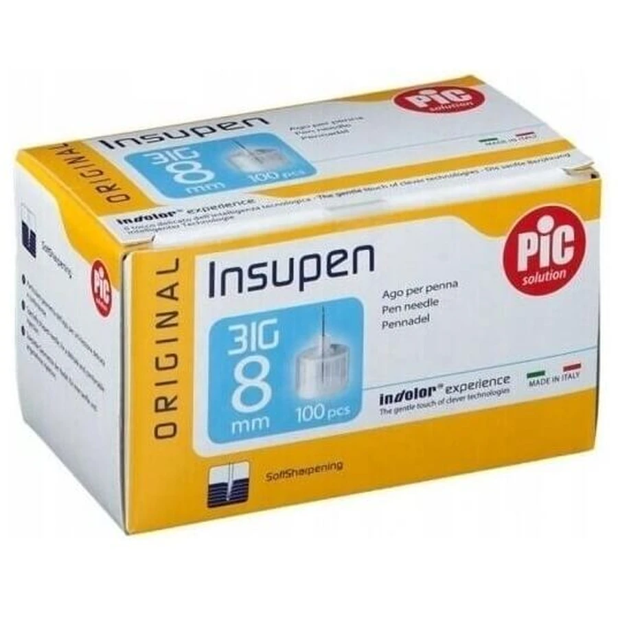 PIC Insupen pennaalden 31G 8mm 100 stuks