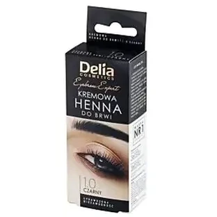 DELIA HENNA cremă pentru sprâncene 1.0 negru cu ulei de argan ...