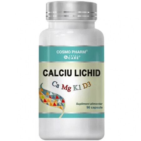 Calcium liquide, 90 gélules, Cosmopharm