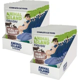 Animal Island Bustine per Gatto Vitello con Coniglio in ...