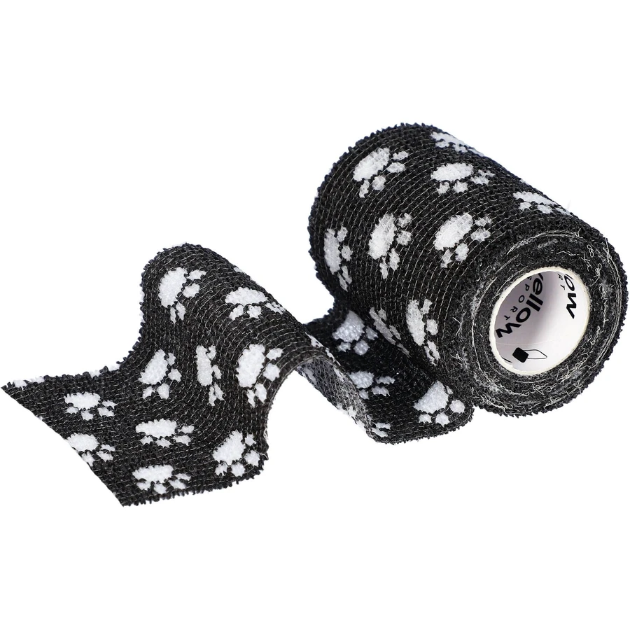 YellowBand Cohesive Bandage 7.5 cm x 4.5 m black in paws 1 ...