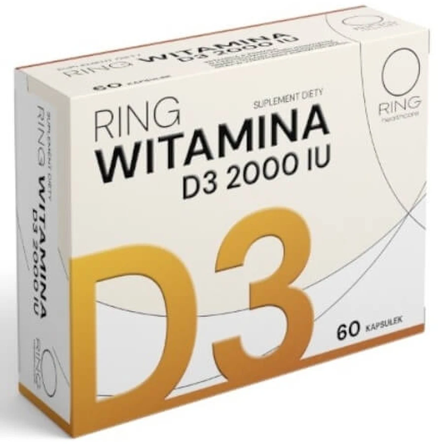 Ring Vitamina D3 2000 UI 60 capsule.
