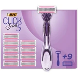 Bic Click Solei scheermes + 9 patronen