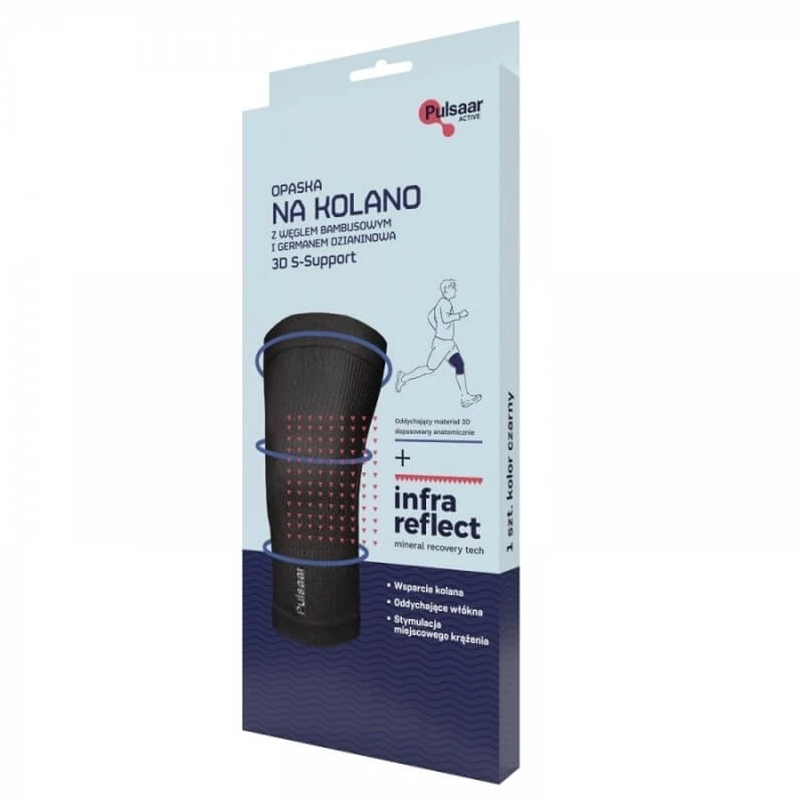 Pulsaar Active 3D S-steun kniebrace met carbon ...