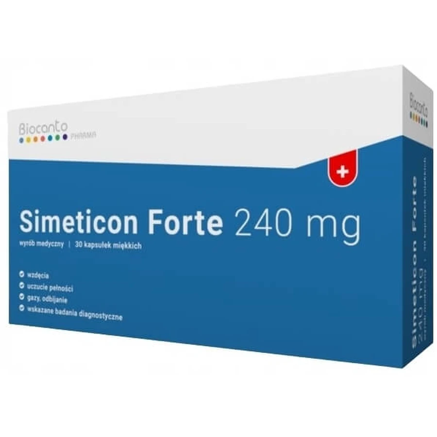 Simeticon Forte 240 mg 30 cápsulas