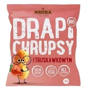 Naura Drapi chipsuri BIO căpșuni 50 g