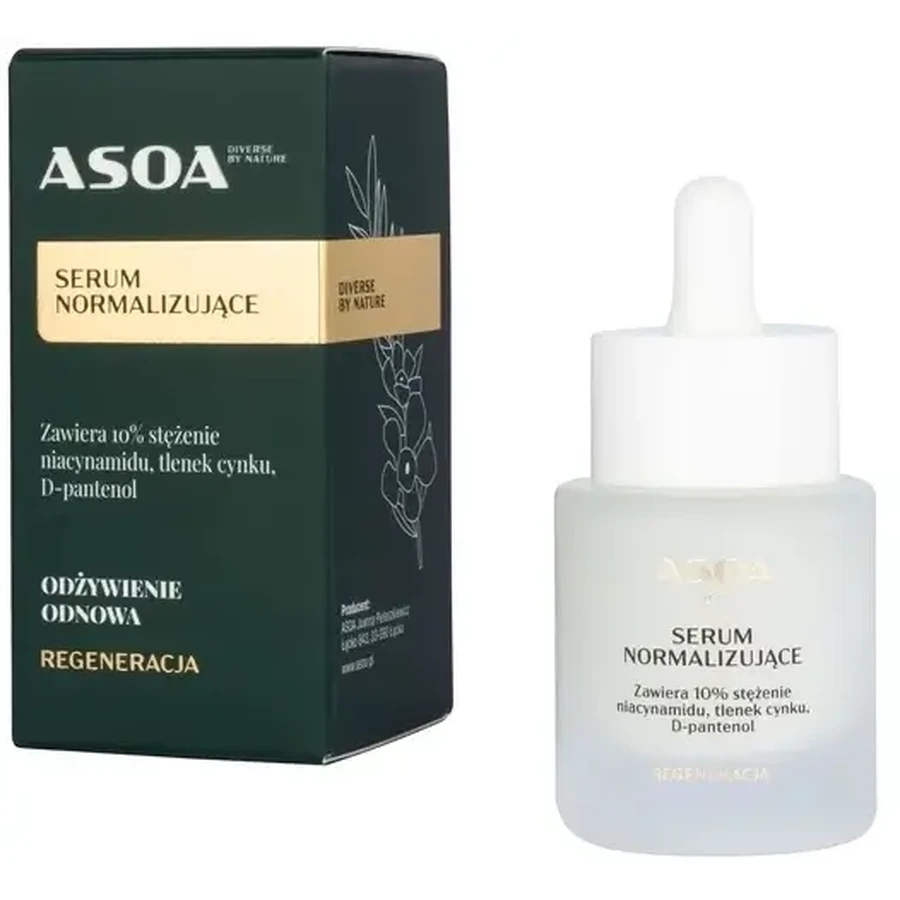 Siero normalizzante Asoa con 10% di niacinamide 30 ml