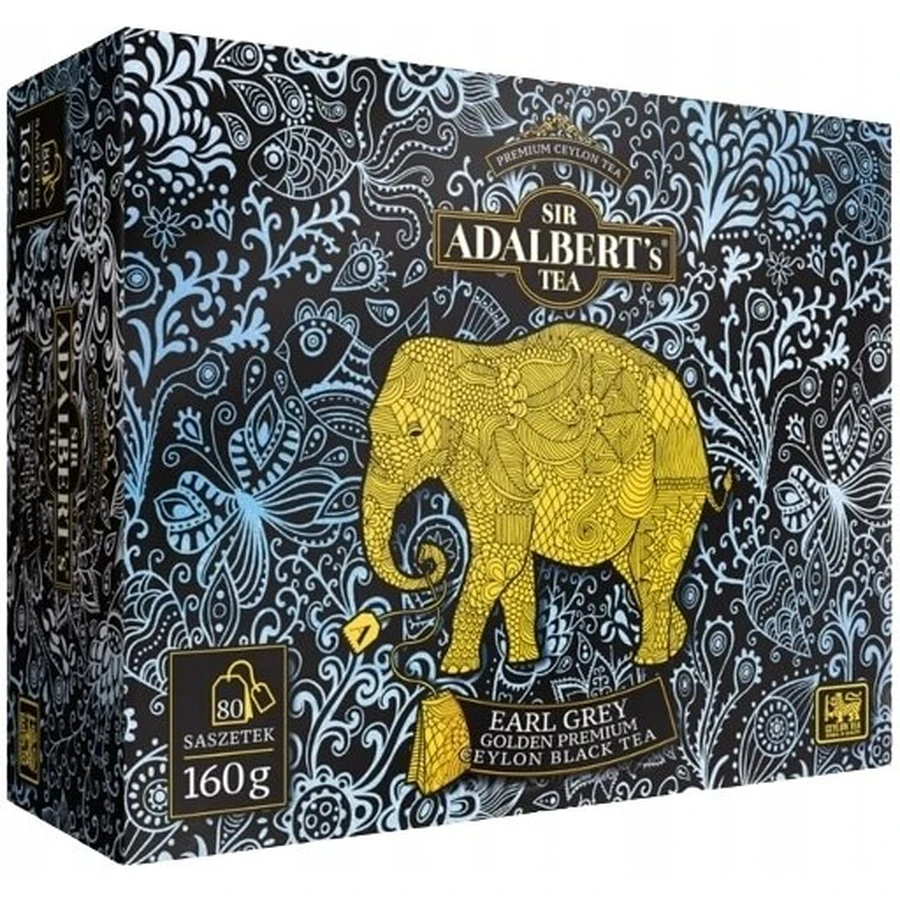 ADALBERT'S Herbata Earl Grey Premium Black Tea 80 x 2 g: ceny i cechy