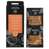 Apivita | Express Beauty | Aprikosen-Gesichtspeeling für mildes Peeling | 2x8ml