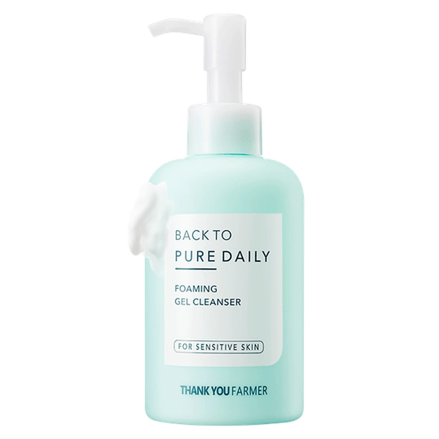 Thank You Farmer | Back To Pure Daily Foaming Gel Cleanser | Gel spumant de curățare bogat în factori de hidratare | 200ml