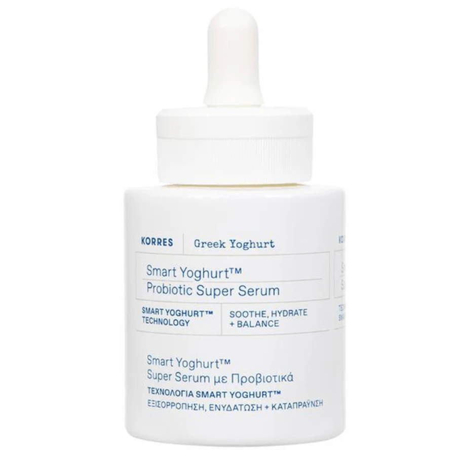 Korres | Smart Yoghurt Super Serum Siero lenitivo e calmante. Siero idratante con probiotici | 30ml