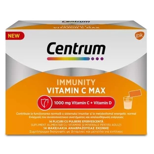Centrum | Immunité Vitamine C Max pour le soutien immunitaire | 14 sachets