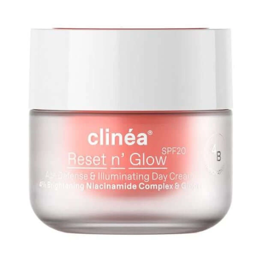 Clinéa | Reset n' Glow SPF20 | Crema giorno anti-età e luminosità | 50ml