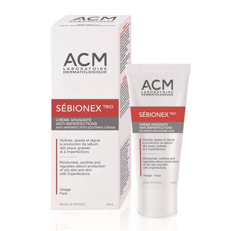 Sebionex Trío Crema Calmante Anti-Imperfecciones, 40 ml, Acm