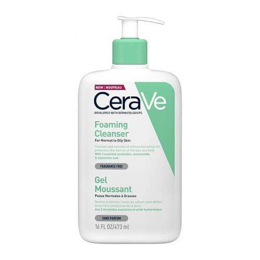 CeraVe | Spumă de curățare | Față & Gel de curățare pentru față &amp; Corp |473ml