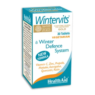 Health Aid | Wintervits suplement diety o wzmocnionym działaniu z naturalnych składników | na przeziębienie i grypę | 30 tabletek