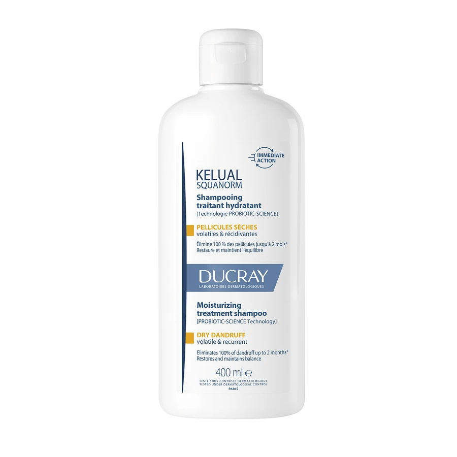Ducray | Regulierende Behandlung Shampoo - Trockene Schuppen KELUAL SQUANORM | 400ml
