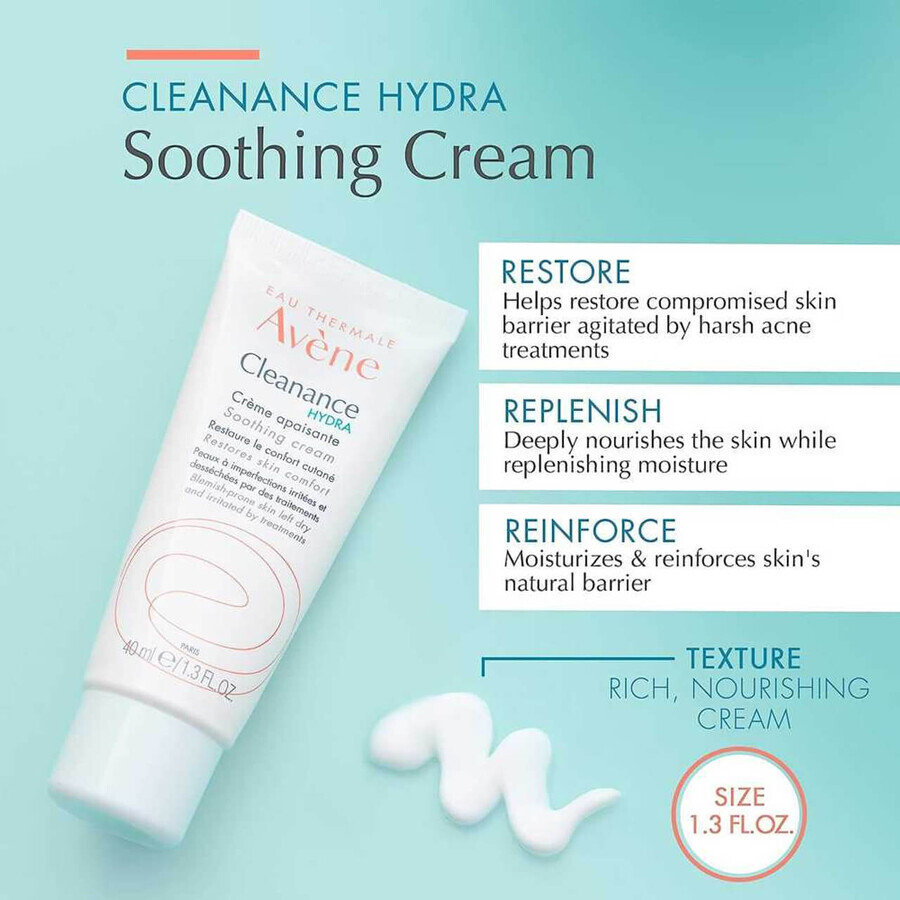 Hydra Soothing Cream, 40 ml, Avene