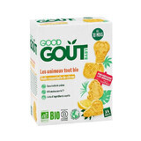 Organic animal biscuits with lemon, +10months, 80 gr, Good Gout