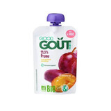 Organic Plum puree, +4 months, 120 gr, Good Gout