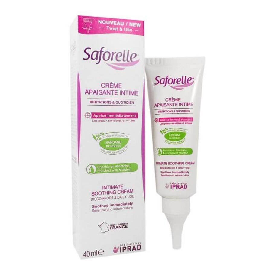 Beruhigende Creme mit Klette und Allantoin Saforelle, 40 ml, Iprad Laboratories