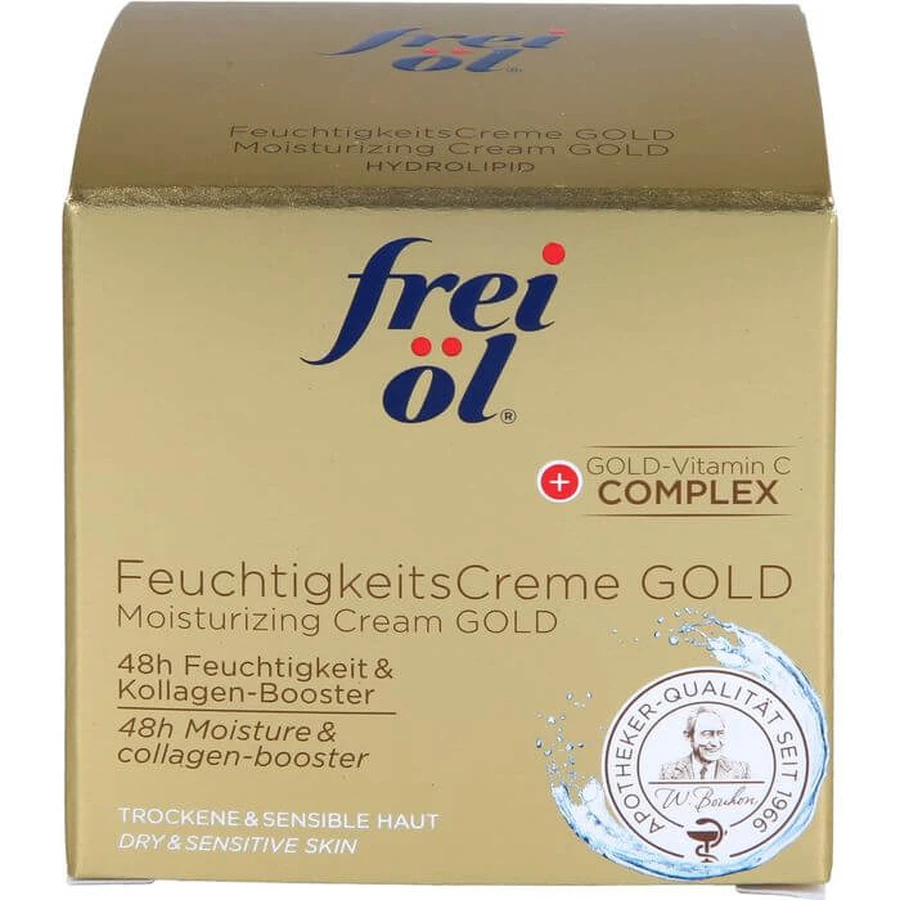 FREI ÖL Hydrolipidowy krem nawilżający złoty 50 ml: ceny i cechy