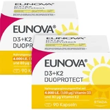 EUNOVA DuoProtect D3+K2 4000 I.E./80 µg Kaps.Kombi 180 St.