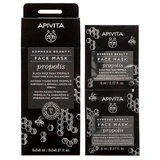 APIVITA Express Beauty Tiefenreinigungsmaske für fettige Haut mit Propolis 2x8ml
