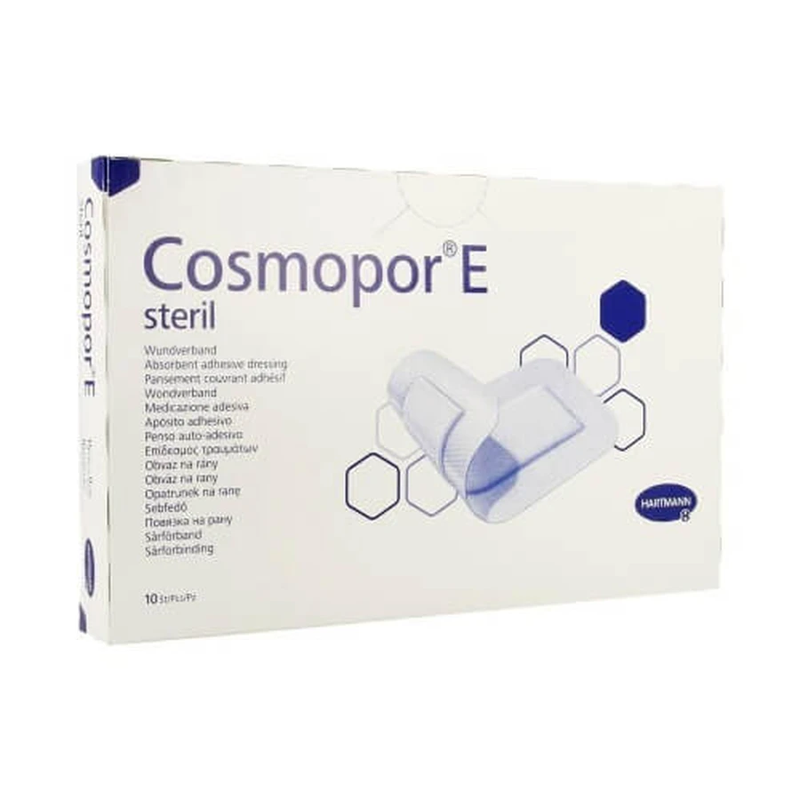 HARTMANN Cosmopor E Garza adesiva sterile non tessuta autoadesiva 7,2x5cm 10 pz.