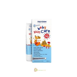FREZYDERM Baby Sun Care SPF50 Baby Sunscreen Milk, 100ml & 50ml supplémentaires GRATUITS