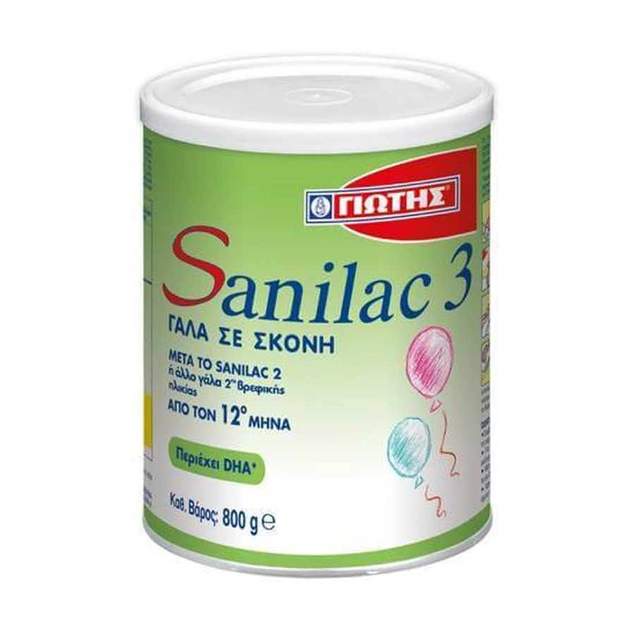 JOTIS Sanilac 3 Milch 3. Säugling Alter 12+ Monate Pulver 400gr
