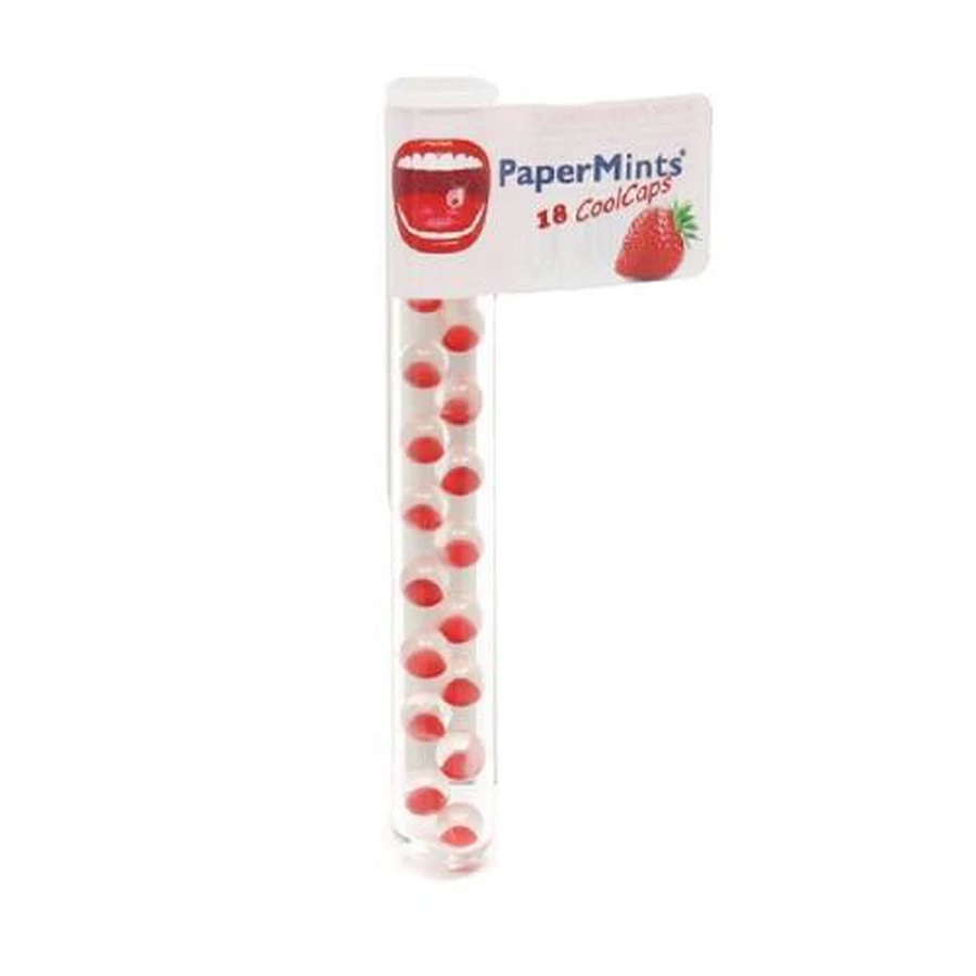 PAPERMINTS Cool Caps al gusto di fragola per un alito fresco 18 capsule