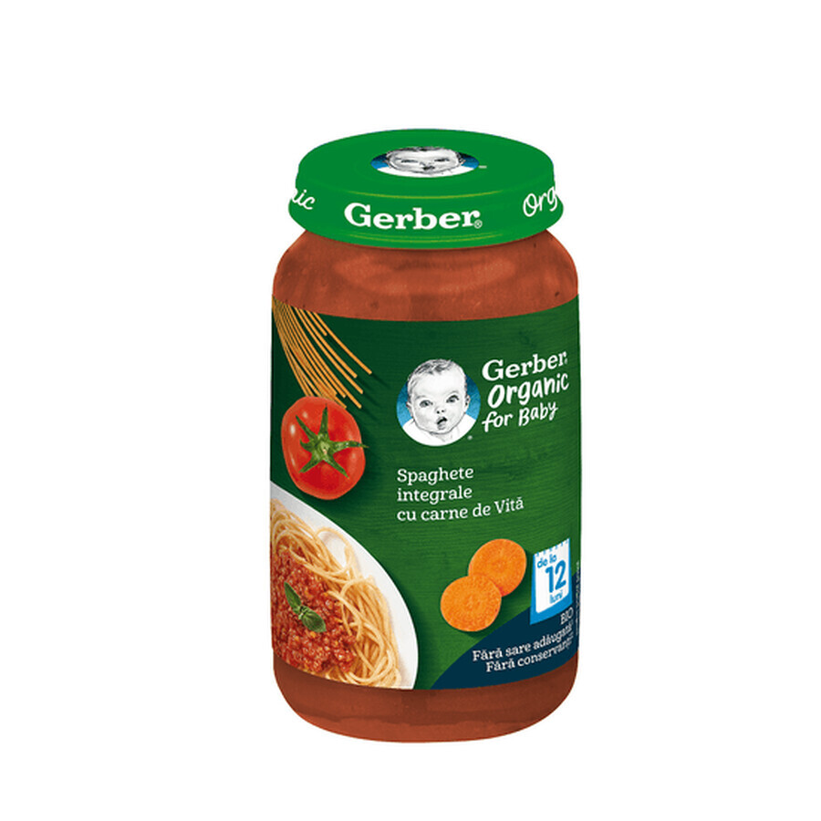 Bio-Rindfleisch-Spaghetti-Püree, 250 gr, Gerber