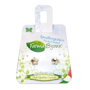 FARMA BIJOUX Pendientes Hipoalergénicos Flor 5mm Cristal Flor