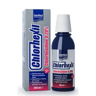 INTERMED Chlorhexil 0.20% Clorhexidină Apă de gură pentru placă microbiană gingivală și iritații orale 250ml