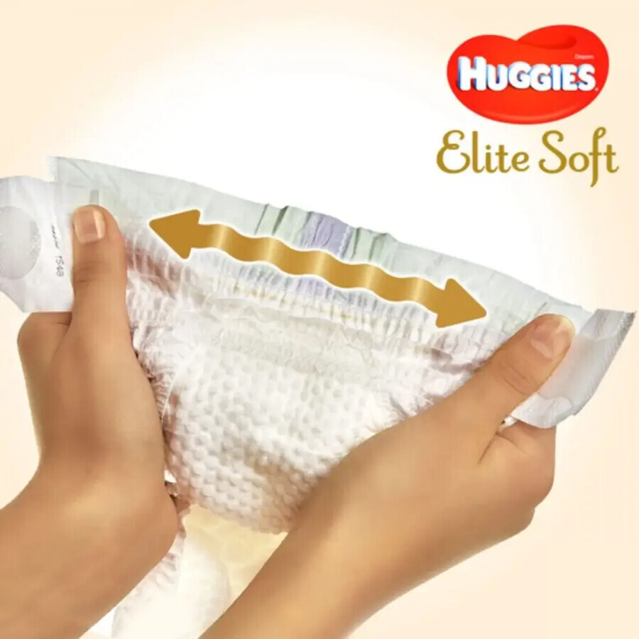 Pannolini n. 4 Elite Soft, 8-14 kg, 60 pezzi, Huggies