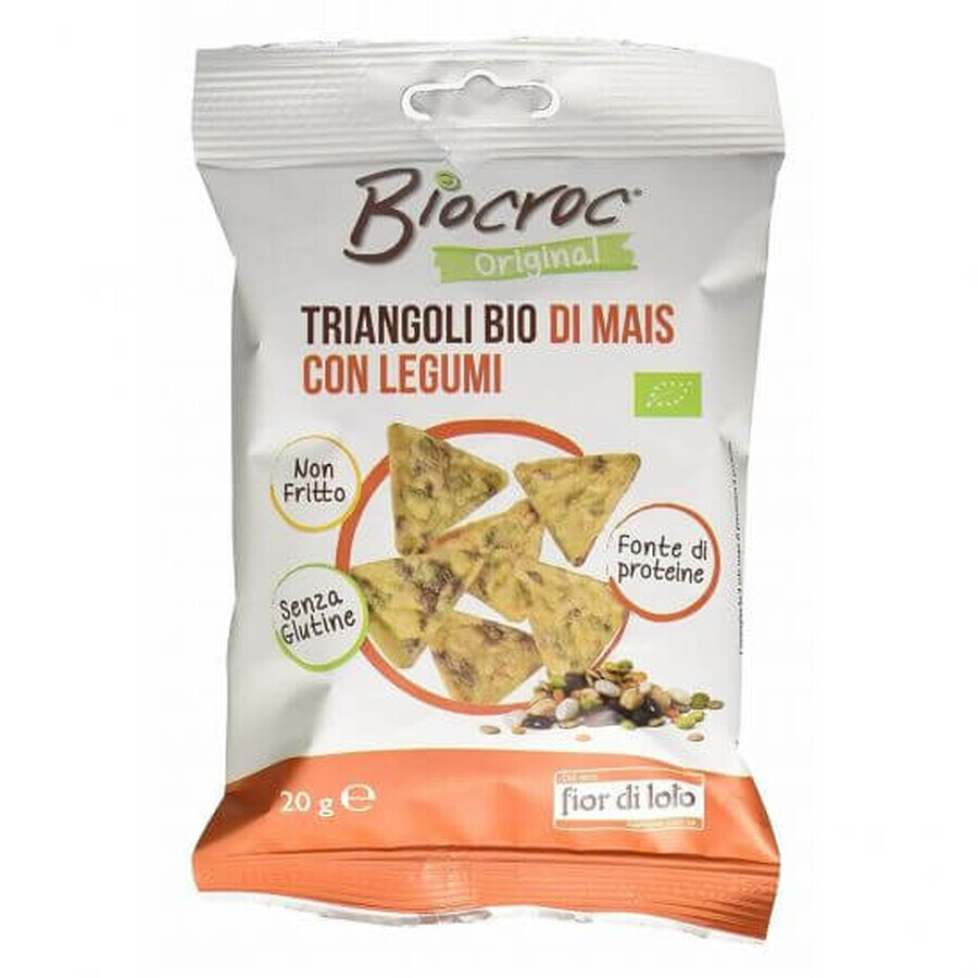 Triunchiular snack avec maïs et légumes sans gluten, 20 gr, Fior Di Loto