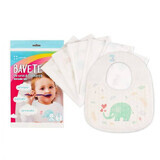 Baberos desechables, 6-36 meses, 5 piezas, Synek