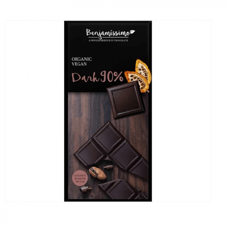 Donkere biologische chocolade, 70g, Benjamissimo