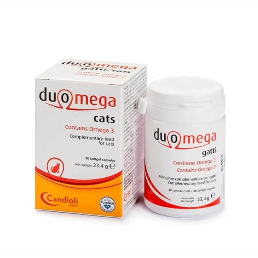 Duomega Cats 30 softgel capsules 500 mg - Omega 3 support for cats