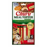 INABA Churu Meal Topper, XS-XL, poulet et bœuf, sachet, tube de récompense sans céréales, chiens, (purée), 56g