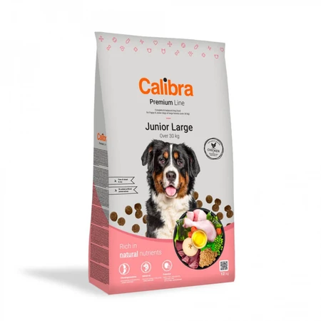 CALIBRA Premium Line Junior Large, L-XL, Pui, hrană uscată câini junior, 3kg