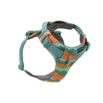 RUFFWEAR Front Rage Spring Mountains, dubbel harnas (borst&rug) hondentraining, verstelbaar, reflecterend, groen en oranje, XS(33-43cm)