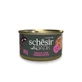 SCHESIR After Dark, Pollo e Prosciutto, cibo umido per gatti in scatola senza cereali, (in zuppa), 80g