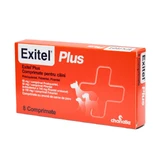 EXITEL Plus 50/144/150mg, internal deworming dogs, XS-M, tablets, Pig, 8buc