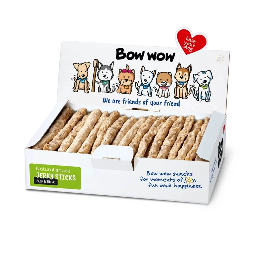 Bow Wow Natural Stick with Beef and Beef Organs, 22 cm, 50 pieces